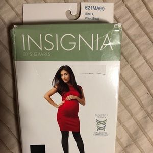 Black insignia maternity tights size A